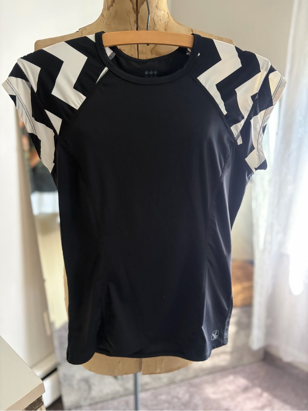 Title Nine Swim Shirt with Chevron Sleeve
